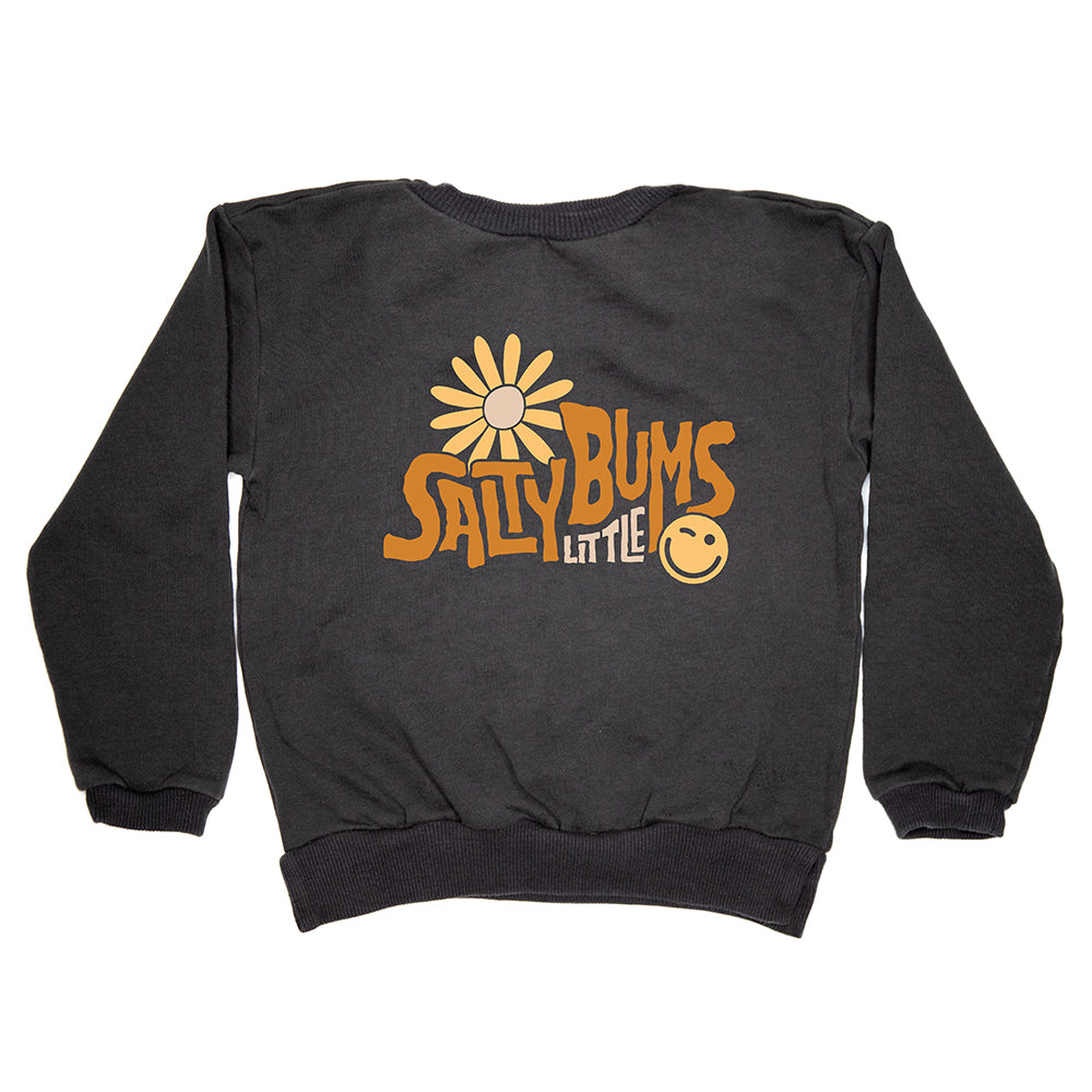 Salty Little Bums Flower Smiley Sweater - Salty Little Bums